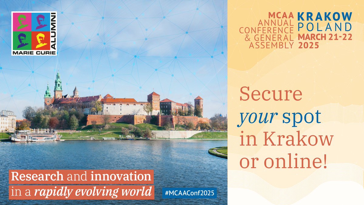 📢 The deadline to register for the #MCAAConf2025 has been extended!

Don’t miss the chance to secure your spot at the event and join us in Krakow or online on March 21st and 22nd to exchange ideas &amp; network!

🔗 Get your ticket by March 17th: whova.com/portal/registr…