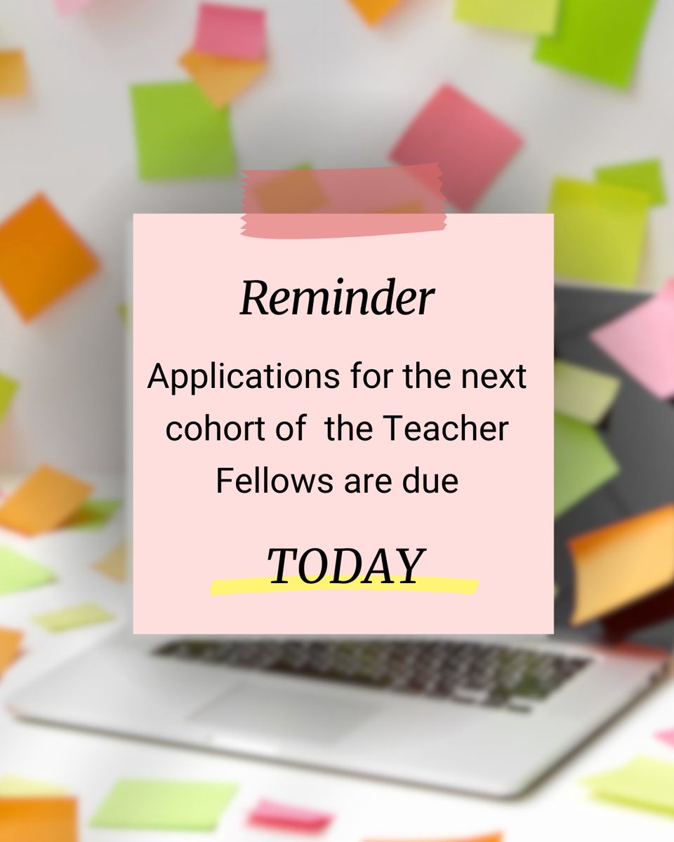 HSG_UT's tweet photo. Applications for the next cohort of the Teacher Fellows close TODAY! Apply for the #UtahTeacherFellows ASAP: https://t.co/cYWanzbwX4 

#uted #eduhive #teacherfellows #teacherleadership #policyandempowerment #sharingteacherstories #onceafellowalwaysafellow https://t.co/3zeMH0zWn8