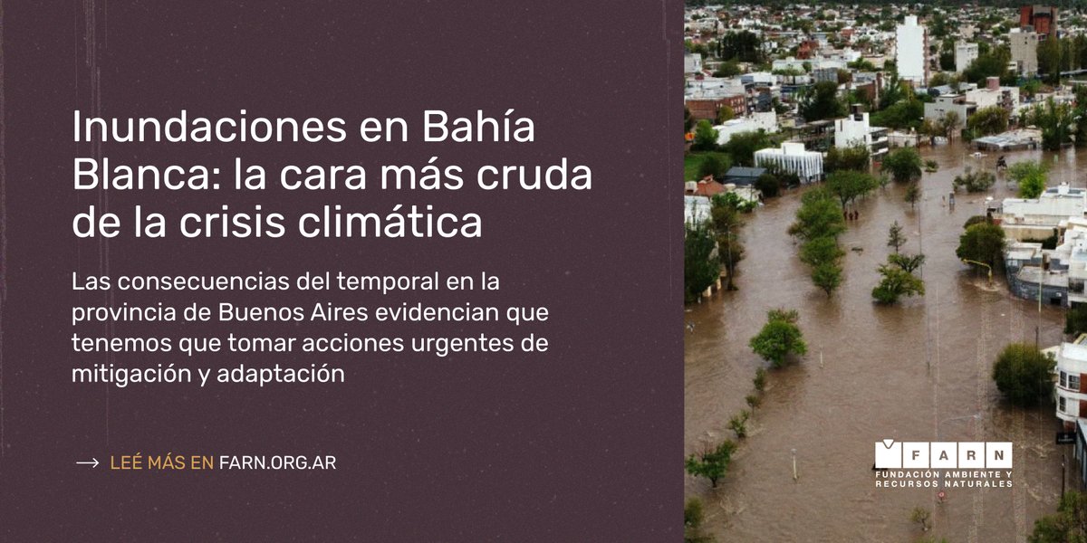 Negar la existencia del cambio climático y no tomar medidas para prevenir sus consecuencias deja como resultado lo que vimos este fin de semana en Bahía Blanca. 
¿Se podría haber evitado esta tragedia? ¿Qué podría hacer nuestro país para evitar un nuevo desastre? 🧵
