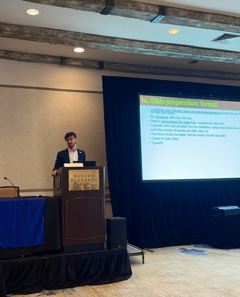 Jordan Gauthier (@drjgauthier) on Twitter photo Dear Trainees, bookmark this👇
Dr. <a href="/MarcoRuella/">Marco Ruella</a> <a href="/sitcancer/">Society for Immunotherapy of Cancer</a> teaching us how to give a good talk, by purposefully giving a *bad* talk! 👏😉
- Lighter the better
- Less is more
- Consistent font
- Large font size (>=18)
- Careful with animations: friends sometimes (to help introduce Dear Trainees, bookmark this👇
Dr. <a href="/MarcoRuella/">Marco Ruella</a> <a href="/sitcancer/">Society for Immunotherapy of Cancer</a> teaching us how to give a good talk, by purposefully giving a *bad* talk! 👏😉
- Lighter the better
- Less is more
- Consistent font
- Large font size (>=18)
- Careful with animations: friends sometimes (to help introduce