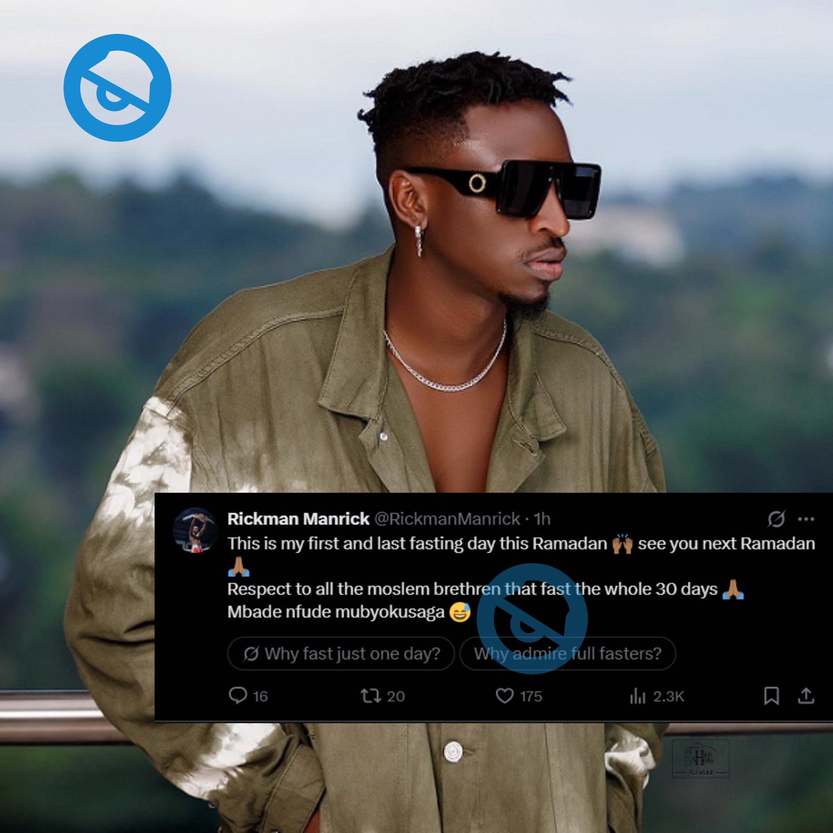 notifiermedia's tweet image. “I will not die recklessly”, @RickmanManrick  replies to the Moslem family as he says he almost lost his life today #notifier #benotified  #twitterposts #TrendingNow