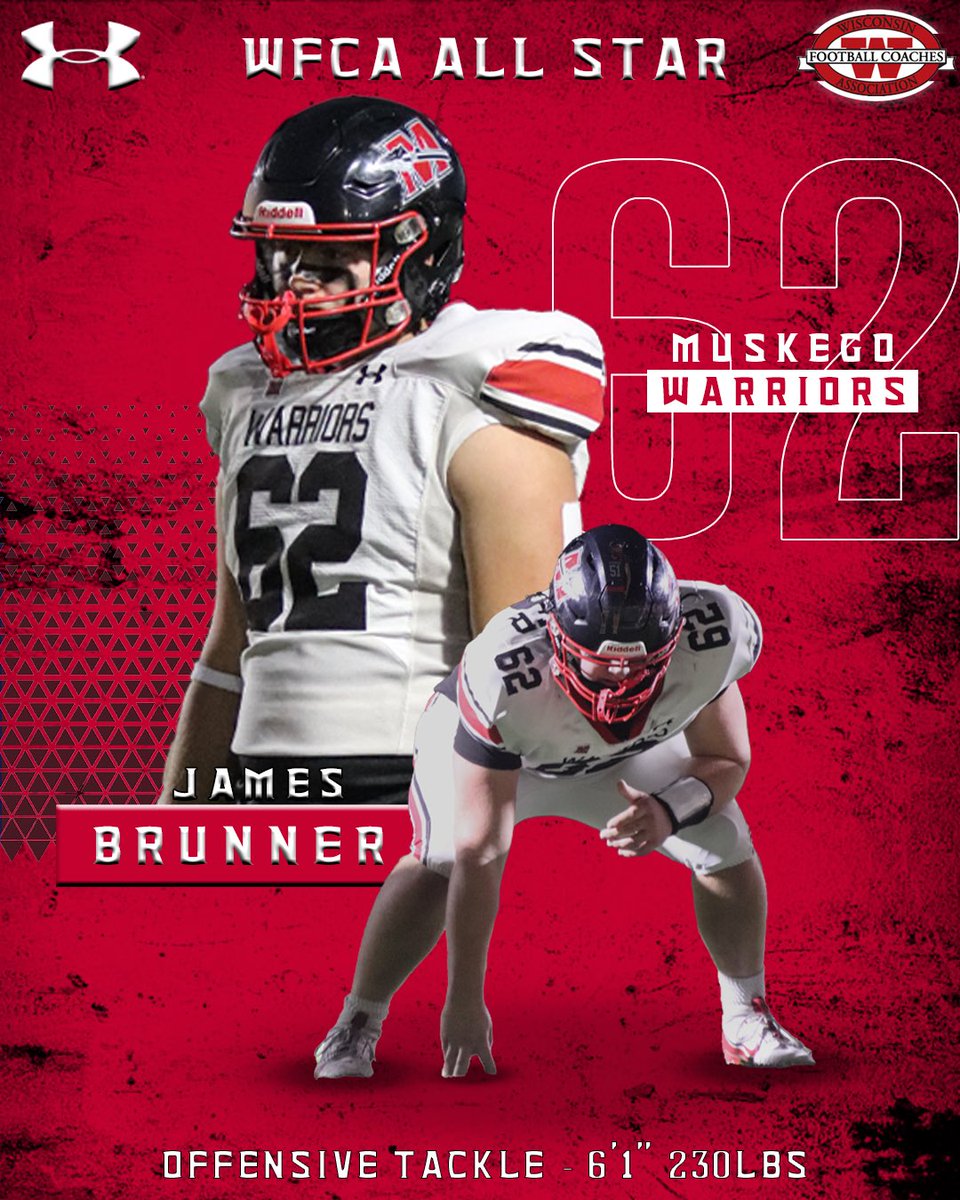 1WarriorMHS's tweet photo. Congratulations to Brady Hojnacki and James Brunner for being selected for the 2025 WFCA All Star Game!! They will be playing July 19th at Titan Stadium!!

#mhs #warriornation #wisconsin #Warriorpride #1warrior @MHSBavlnka
@MNSDIrvine @MHSTheme @MuskegoNorwaySc https://t.co/a0OiWbghu8