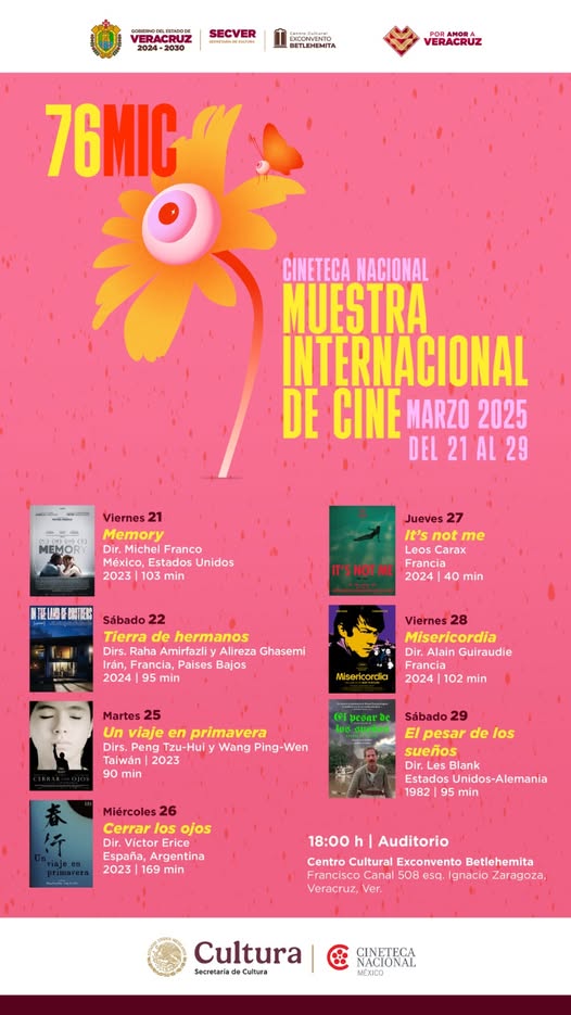 AgoradelaCiudad's tweet photo. No te pierdas en el @ExCBetlehemita la #76MIC, con narrativas que giran en torno a pérdidas emocionales, memoria e identidad, neurodivergencias, entre otras temáticas de índole social, política y cultural.  

🗓21al 29 de marzo | 18 h | Entrada gratuita
@CinetecaMexico https://t.co/Q6BsoNOZu5
