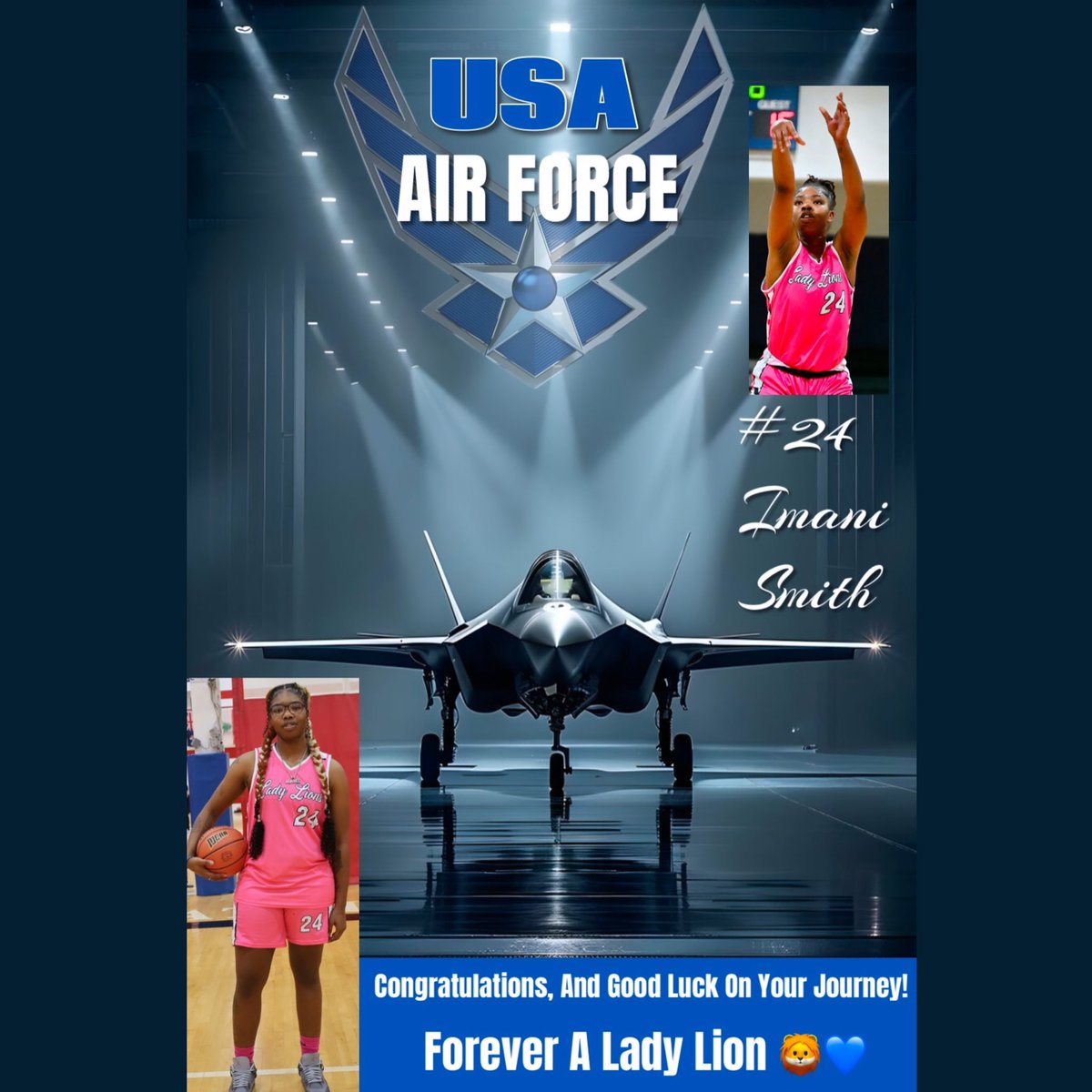 Community Christian College (MI) Women’s BBALL (@dc3_wbb) on Twitter photo Lions don’t just roar, they soar! Congratulations to our very own Imani Smith on making the choice to serve our country after graduation! Best wishes on your next chapter! #ForeverALadyLion #DC3 #LadyLionsBasketball #DetroitsJuco #WithDetroit #AirForce Lions don’t just roar, they soar! Congratulations to our very own Imani Smith on making the choice to serve our country after graduation! Best wishes on your next chapter! #ForeverALadyLion #DC3 #LadyLionsBasketball #DetroitsJuco #WithDetroit #AirForce