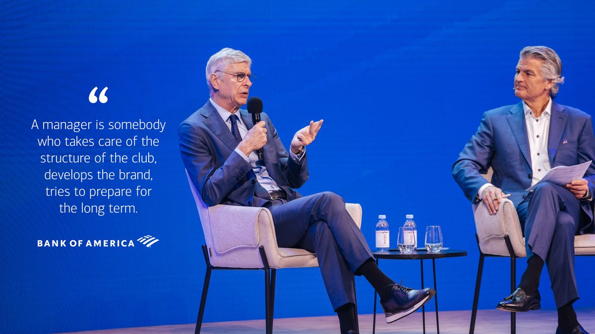 Bank of America (@bankofamerica) on Twitter photo At the recent BofA Global Investor Summit in Dubai, David Tyrie, Chief Digital Officer and Chief Marketing Officer at Bank of America, spoke with Arsène Wenger, <a href="/FIFAcom/">FIFA</a>'s Chief of Global Football Development, to discuss #leadership. Learn more about our partnership with <a href="/FIFACWC/">FIFA Club World Cup</a> At the recent BofA Global Investor Summit in Dubai, David Tyrie, Chief Digital Officer and Chief Marketing Officer at Bank of America, spoke with Arsène Wenger, <a href="/FIFAcom/">FIFA</a>'s Chief of Global Football Development, to discuss #leadership. Learn more about our partnership with <a href="/FIFACWC/">FIFA Club World Cup</a>