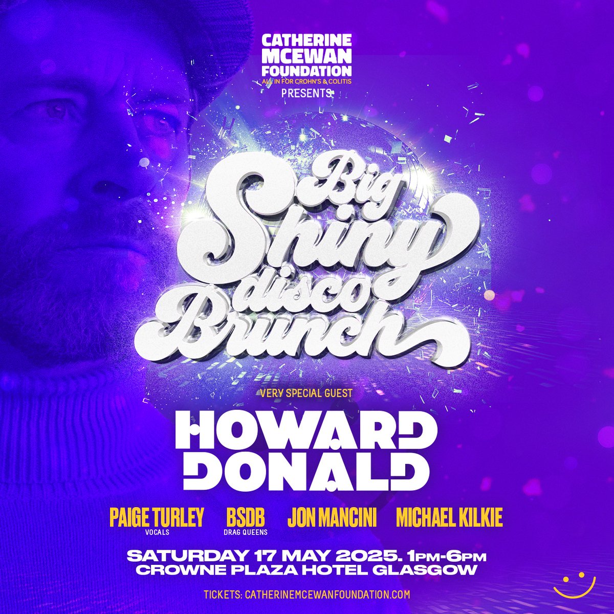 The BSDB crew are in town and have a very special guest, the one and only  Howard Donald! 
We are transforming the  Crowne Plaza Glasgow   on Saturday 17th of May into a huge Disco/Bar.

Set your reminders pals, tickets go on sale on FRIDAY and are only £50.