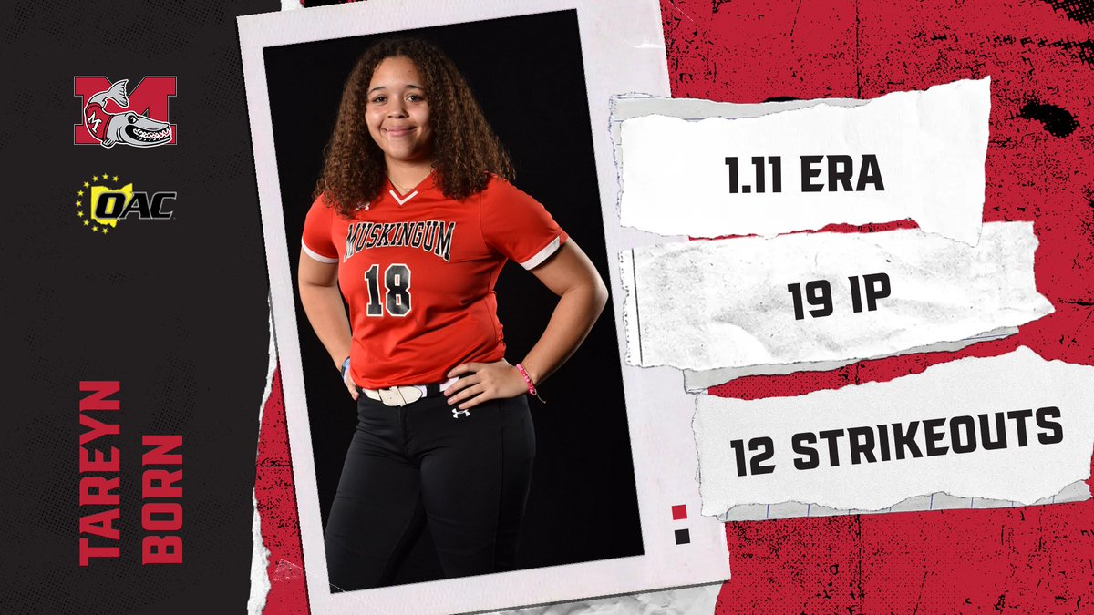 Muskingum Athletics (@fightingmuskies) on Twitter photo Muskingum sophomore Tareyn Born earned OAC Softball Pitcher of the Week honors after a dominant showing at the Triangle Collegiate Classic. To read more visit: buff.ly/I6ou9ti #DefendTheM <a href="/MuskingumUnivSB/">Muskingum Softball</a> <a href="/brandonhannahs/">Brandon Hannahs</a> <a href="/WHIZscores/">WHIZ Sports</a> <a href="/AVCSCORES/">AVC Sports</a> <a href="/Orbit907News/">Orbit Media</a> Muskingum sophomore Tareyn Born earned OAC Softball Pitcher of the Week honors after a dominant showing at the Triangle Collegiate Classic. To read more visit: buff.ly/I6ou9ti #DefendTheM <a href="/MuskingumUnivSB/">Muskingum Softball</a> <a href="/brandonhannahs/">Brandon Hannahs</a> <a href="/WHIZscores/">WHIZ Sports</a> <a href="/AVCSCORES/">AVC Sports</a> <a href="/Orbit907News/">Orbit Media</a>