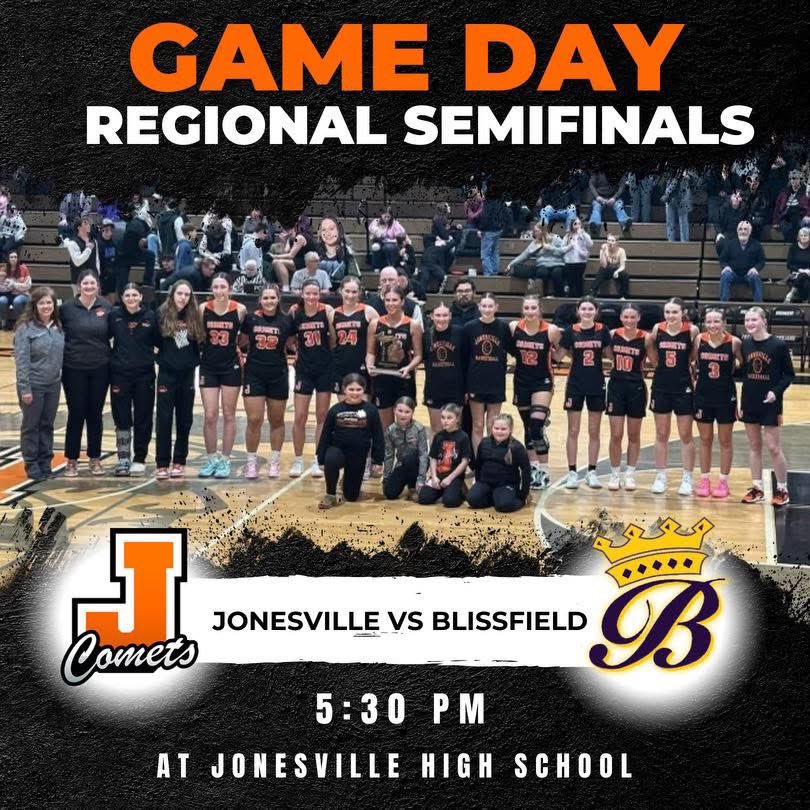 Regionals tonight at home! Get there early to see our girls take on a solid Blissfield squad. Winner advances to play winner of Ypsi Arbor Prep/Allen Park Cabrini game at 7pm!