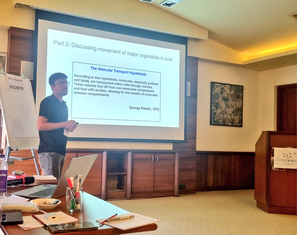 iHrithik27's tweet image. Incredibly grateful to be part of the 43rd Mahabaleshwar Conference on Membranes &amp;amp; Organelles at Alibaug! Enriching experience &amp;amp; very unique student-centric seminar. Many thanks to the organizers @TIFRScience. Also thanks to my PI @SandhyaGansan, for the support &amp;amp; encouragement.