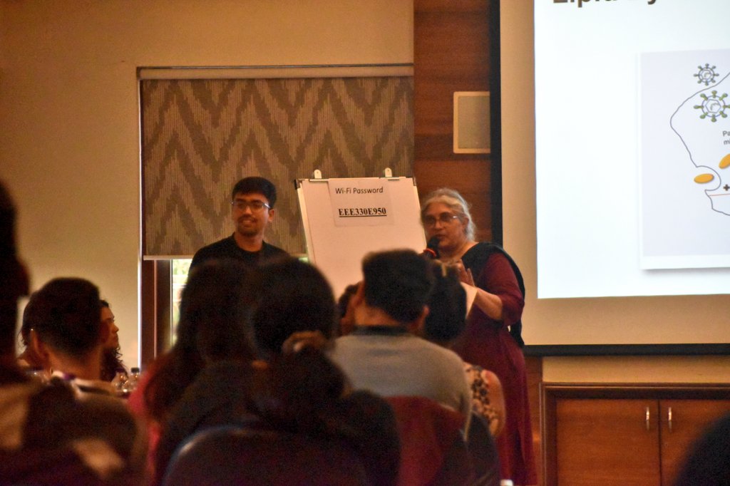 iHrithik27's tweet image. Incredibly grateful to be part of the 43rd Mahabaleshwar Conference on Membranes &amp;amp; Organelles at Alibaug! Enriching experience &amp;amp; very unique student-centric seminar. Many thanks to the organizers @TIFRScience. Also thanks to my PI @SandhyaGansan, for the support &amp;amp; encouragement.