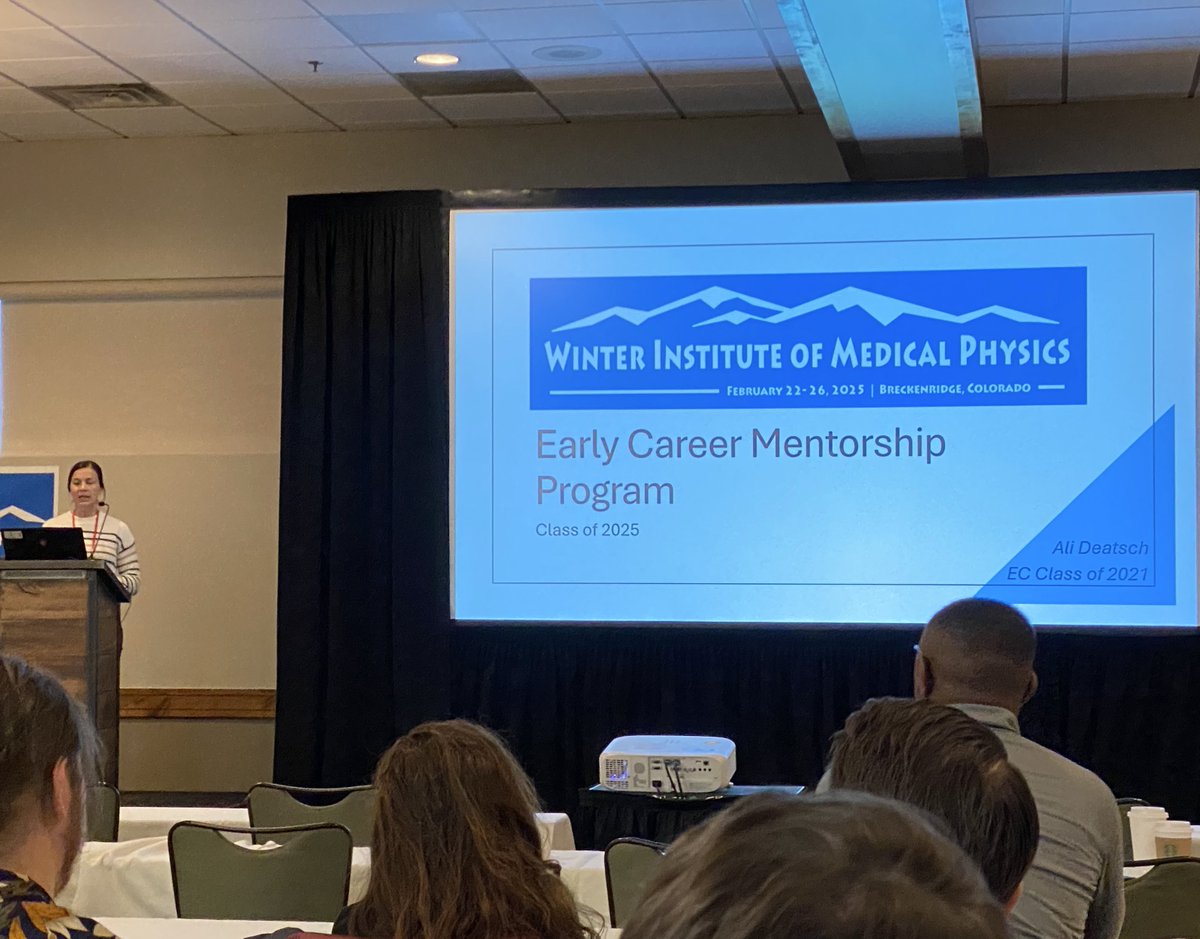 The Winter Institute of Medical Physics has a great Early Career Mentorship track that spotlights early career physicists and provides travel support to attend. Participants are nominated with a letter of support, details can be found at gowimp.org #medphys