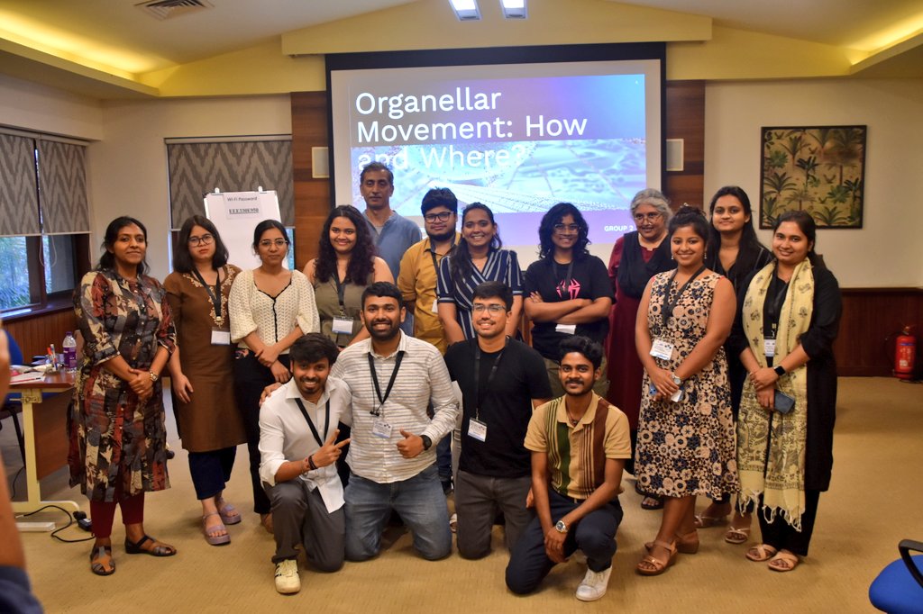 iHrithik27's tweet image. Incredibly grateful to be part of the 43rd Mahabaleshwar Conference on Membranes &amp;amp; Organelles at Alibaug! Enriching experience &amp;amp; very unique student-centric seminar. Many thanks to the organizers @TIFRScience. Also thanks to my PI @SandhyaGansan, for the support &amp;amp; encouragement.