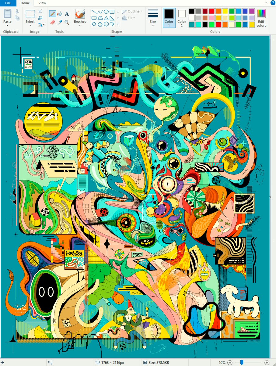 a conversation with Ori Toor, MS Paint, 2025