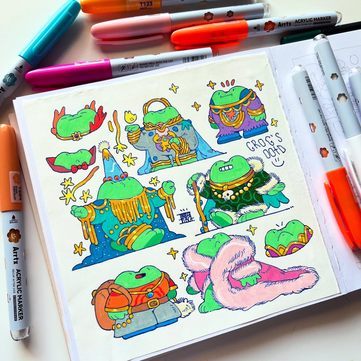 Some of my outfits 🐸
Which is your fav? ✨

#grogthefrog