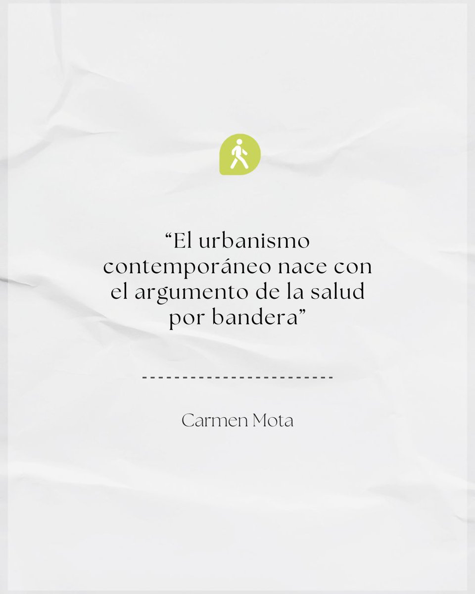 CiudadesCaminan's tweet photo. ♥️🚶🏻 El urbanismo contemporáneo nace con el argumento de la salud por bandera. Reflexiones de Carmen Mota, urbanista, arquitecta y profesora de la Universidad de Castilla la Mancha, durante el Curso General de Espacio Público: https://t.co/t6kLOgDjet #ciudadesquecaminan #EEP https://t.co/MXsAhzoVPv