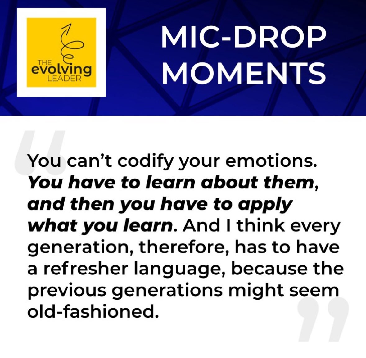 The Evolving Leader Podcast tweet media