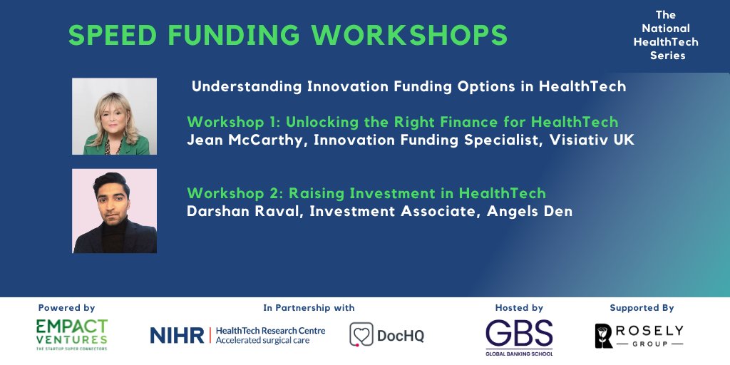 empactventures's tweet image. Join us at 2 pm on 13th March 2025 at the National #HealthTech Series event in #Birmingham for our Speed Funding Workshops delivered by our partners:

➡️ @VisiativUK 
➡️ @AngelsDen

Learn More bit.ly/nhtsldn25wp
Register: bit.ly/nhtsldn25rg

#NationalHealthTechSeries
