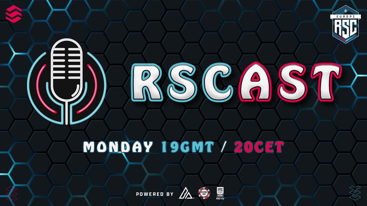 RSC EU (@rsc_eu) on Twitter photo 📣 RSCast! 📣
Come and Join the Team as they sum up all the action from Week 2!
🎙 - <a href="/SirPigasus/">SirPigasus 🎙🐷</a>, <a href="/RhinoCasts11/">RhinoCasts</a> & <a href="/KingsmanGas/">Kingsman Gas</a>
🎬 - <a href="/ThatGuyDed/">Mal :D</a>
📺 - twitch.tv/rsc_eu 📣 RSCast! 📣
Come and Join the Team as they sum up all the action from Week 2!
🎙 - <a href="/SirPigasus/">SirPigasus 🎙🐷</a>, <a href="/RhinoCasts11/">RhinoCasts</a> & <a href="/KingsmanGas/">Kingsman Gas</a>
🎬 - <a href="/ThatGuyDed/">Mal :D</a>
📺 - twitch.tv/rsc_eu