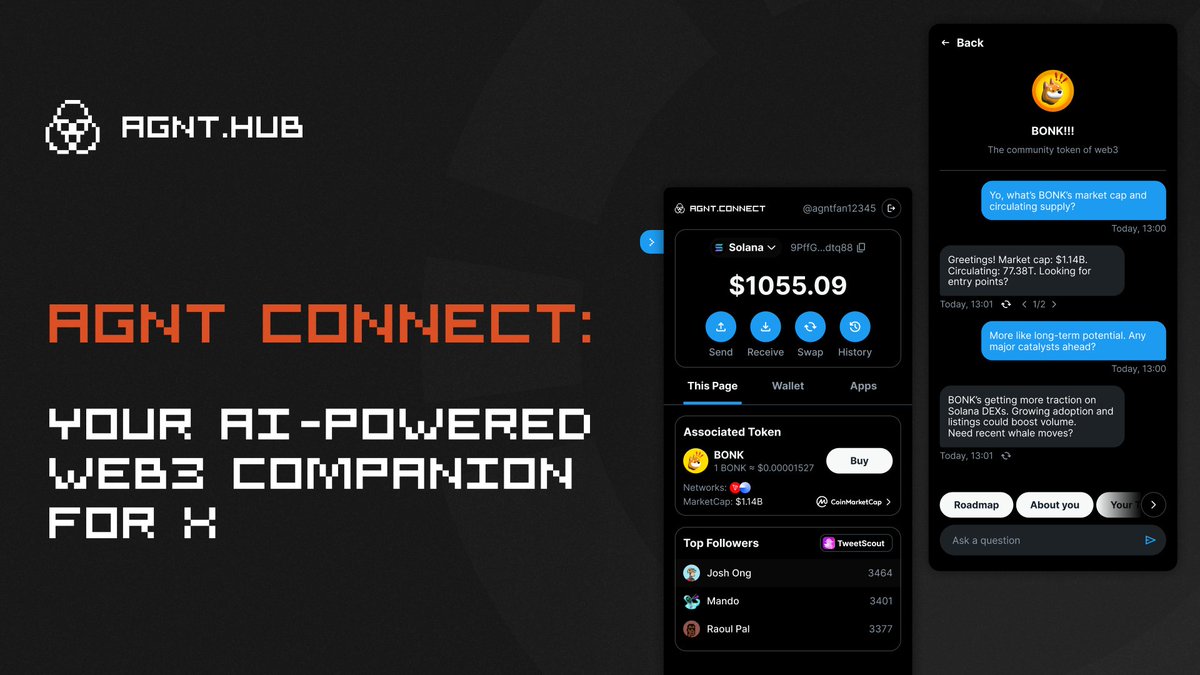 agnt_hub's tweet image. X is about to get its AI-powered Web3 Companion, and degen moves will never be the same.

What’s dropping, what it means for Web3, and why this is just the beginning? 👀

Read now before the timeline spoils it for you.

👉 Medium article: blog.agnthub.ai/agnt-connect-y…