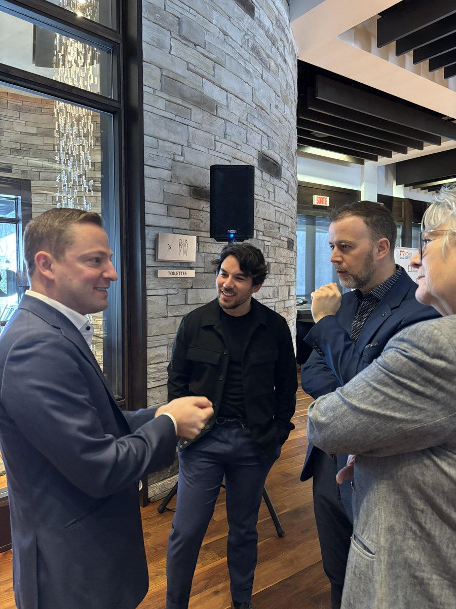 En soutien à notre candidat, <a href="/AlexGagneCAQ/">Alex Gagné</a>, j’ai participé aujourd’hui au dîner-conférence de la <a href="/ccilesmoulins/">CCIM</a>. 💬

Félicitations pour ta performance Alex, tu as fait preuve d’aplomb dans toutes tes interventions. 🩵 #polqc