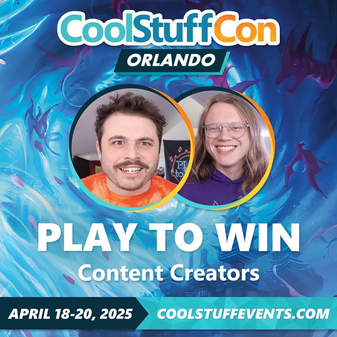 playtowinmtg's tweet image. WE&apos;RE GOING TO #CSCON !!! 

Super excited to play as much commander as possible thanks to @CoolStuffInc 

Plus there&apos;s a cEDH 5K!

YOU CAN PRE-REGISTER NOW! - coolstuffevents.com

WHO ARE WE SEEING THERE??