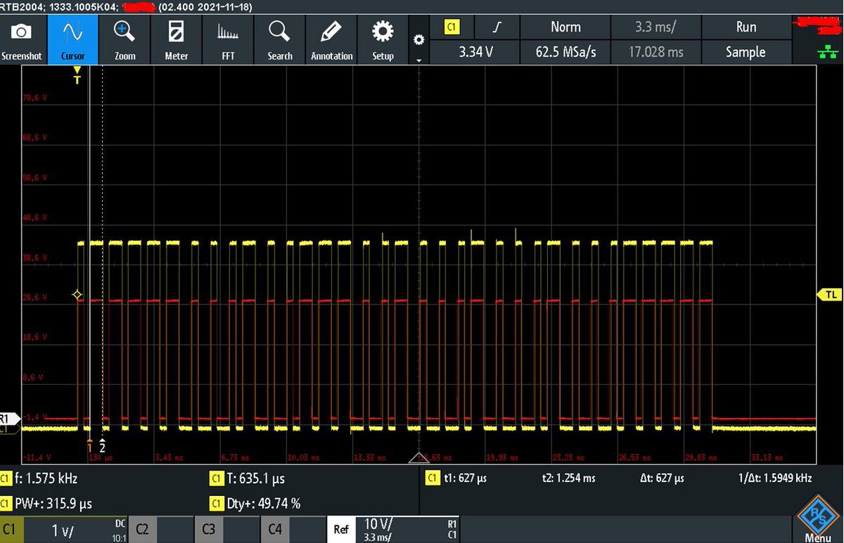 Signal matching a ceiling fan remote transmitter with an Arduino to bypass their cloud app for remote control.