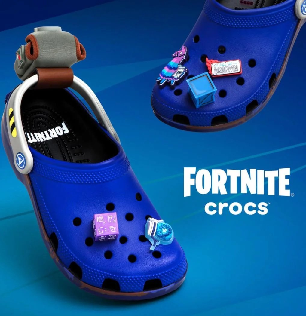 Fortnite x Crocs in game kicks tomorrow!! 

Kicks:
-Crocs Classic Clog "White" : 1k Vbucks
-Crocs Classic Clog "Pink Milk" : 1k Vbucks
-Crocs Echo Wave "Pond" : 800 Vbucks
-Crocs Echo Marbled Clog "Black Sand/Multi" : 800 Vbucks

via <a href="/SpushFNBR/">SpushFNBR</a>