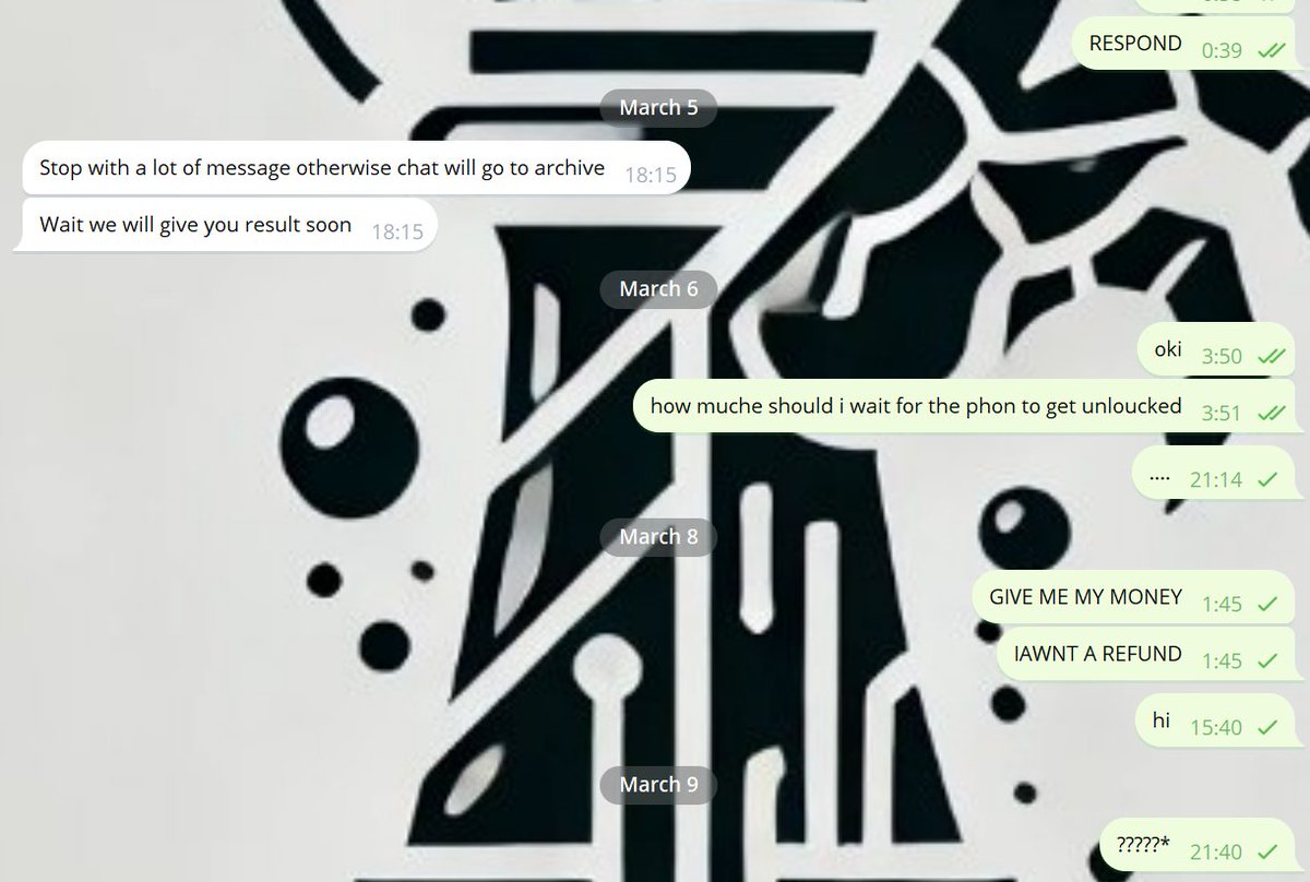 EXT432's tweet photo. 🚨 SCAM WARNING 🚨

This scammer stole $220 USDT from me by pretending to offer an FMI removal service. After I sent the payment, they stopped responding.

⚠️ DO NOT TRUST THEM! ⚠️
🔴 Scammer’s Wallet Address: TVGHxPD3ccdcMphPWE5HqFb93zXRqbj6yD          Share this to warn others. https://t.co/eMoIcCRm3g