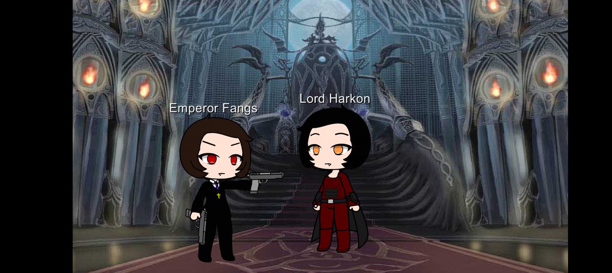 TheVampireEm's tweet photo. Try to turn into a vampire lord and you're getting a silver bullet to the heart, Harkon! https://t.co/G9e7IecBbA