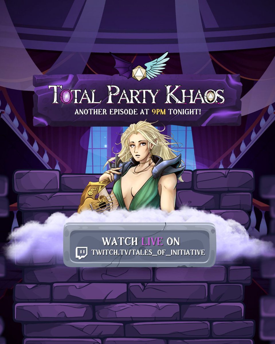 TalesInitiative's tweet image. The team makes their way over the wall to the Gala to find out more about the Heroes Council! GM'ed by @visnawesomee 

EPISODE 34 | Gala-vanting 

LIVE NOW! twitch.tv/tales_of_initi… 

#DnDMovie #DnD #ttrpg #tales #talesofinitiative