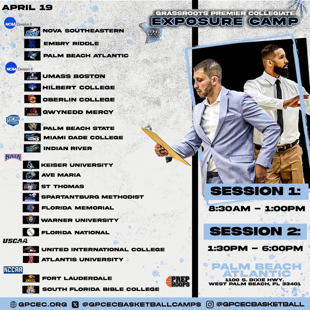 Camilo Hoyos (@coach_hoyos) on Twitter photo Fired up to be part of this camp! 🏀 The gym’s gonna be packed with top tier coaches and serious talent. Can’t wait to see who’s ready to shine in South Florida! 🔥 <a href="/GPCECBASKETBALL/">gpcecbasketballcamps</a> #SoFlohoops #palmbeachhoops Fired up to be part of this camp! 🏀 The gym’s gonna be packed with top tier coaches and serious talent. Can’t wait to see who’s ready to shine in South Florida! 🔥 <a href="/GPCECBASKETBALL/">gpcecbasketballcamps</a> #SoFlohoops #palmbeachhoops