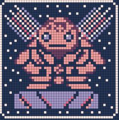 scofieldmon's tweet photo. Today is my day 310 in @basepaint_xyz . I shared my idea of what an Earth Guardian would be based on the description given in the chat. Although I was limited by my pixel count, it was great to see it take shape thanks to other artists. I hope you like it! https://t.co/t956de8sxs