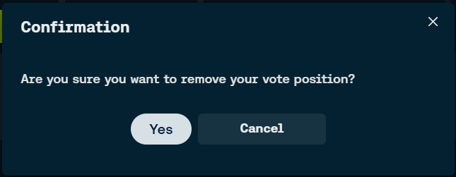 meta_pool's tweet photo. Meta Pool DAO Voters 🗳️

If you participated in the past #MemeWars3, you can remove the votes you cast in the round:
https://t.co/s3wybHWPJ8

You can vote for validators here:
https://t.co/7nxA56dGec https://t.co/YHkoBHbYUw