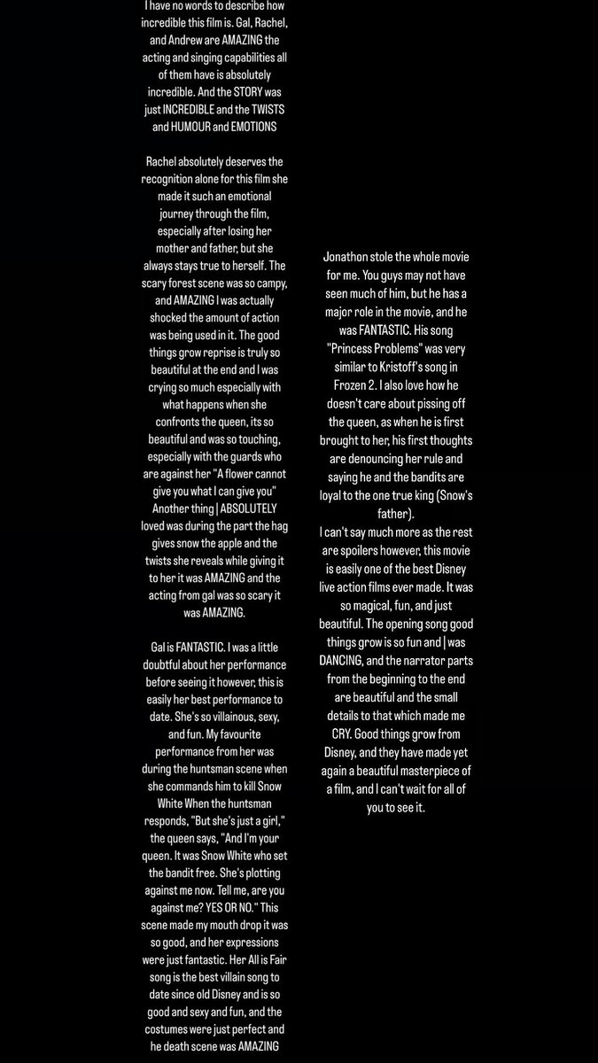 Rio_Gomez_'s tweet image. βFrom the mountains high, In a golden sky, how the kingdom shinesβ
Here is my official non spoiler review for Snow White