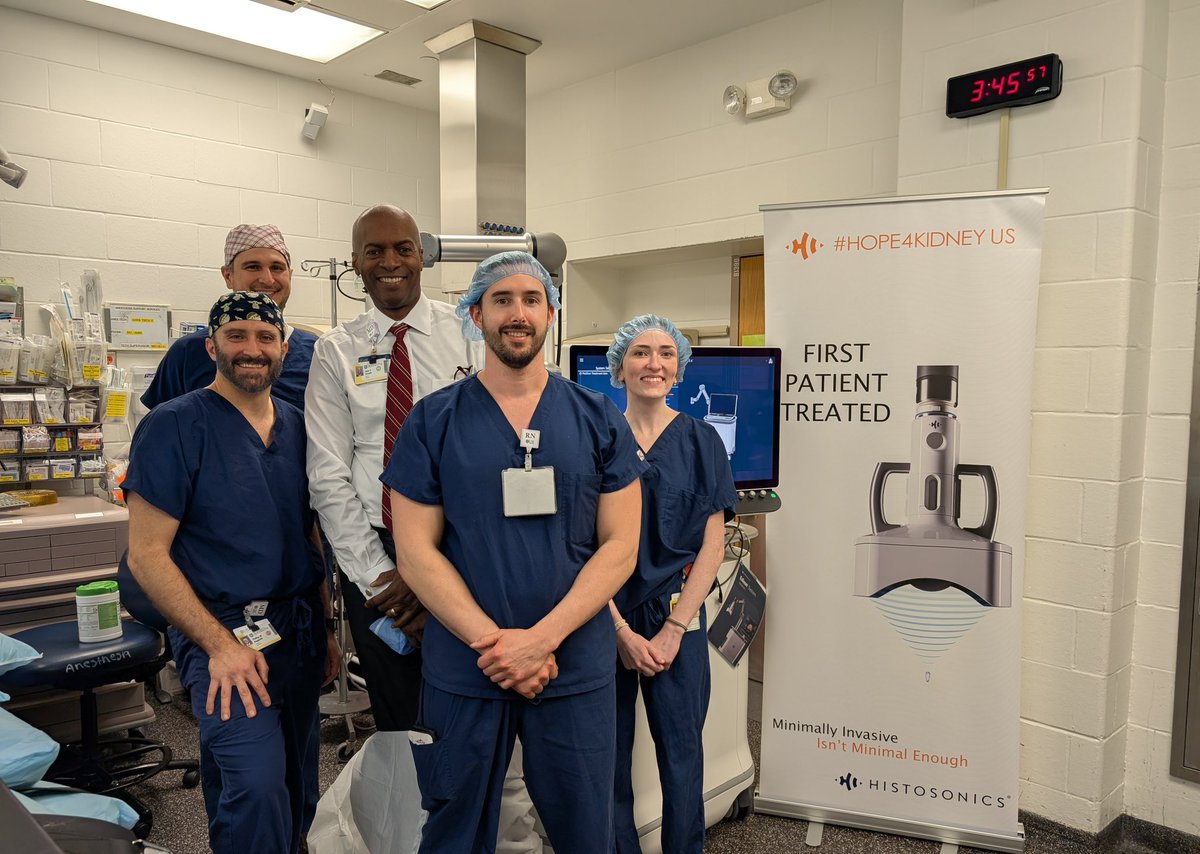 🔬 Advancing Urology Care at URMC! Dr. Phillip Rappold recently performed surgery on the first patient enrolled in the #HOPE4KIDNEY trial at Strong Memorial Hospital. This groundbreaking trial features the innovative HistoSonics Edison System, providing advanced, non-invasive