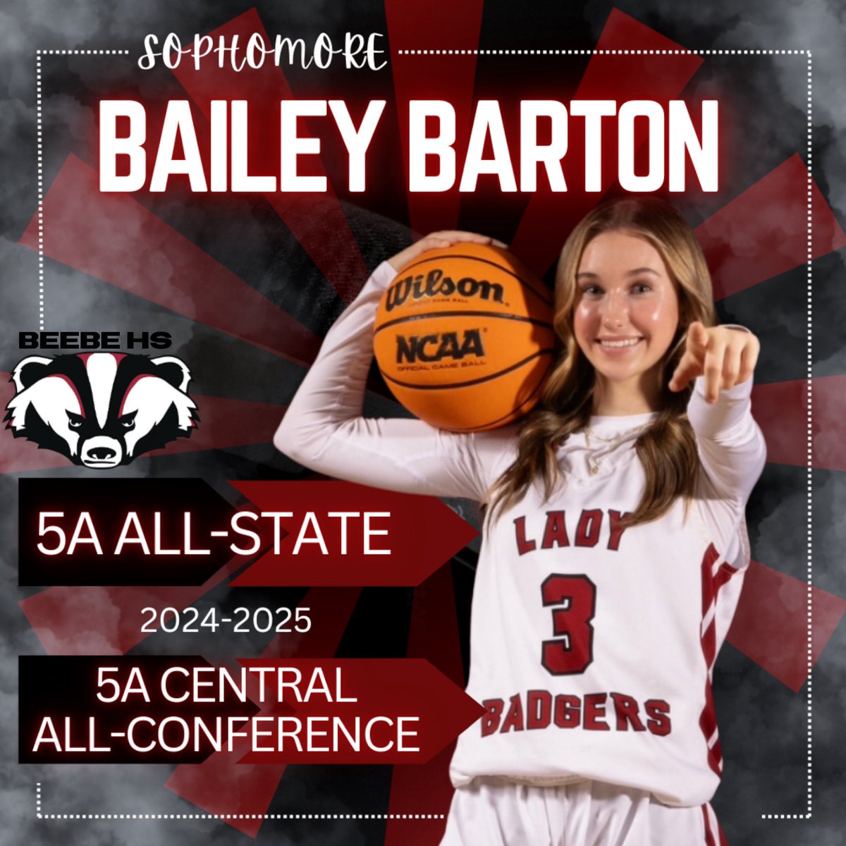 Bailey Barton (@bbarton_2027) on Twitter photo So thankful for another great season with the Lady Badgers!
<a href="/CoachJARiley/">Jordan Riley</a> <a href="/hkhealy/">Heather Healy</a> <a href="/AYSABasketball/">AmericanYouthSportsAssociation (AYSA)</a> <a href="/ARPrepSports/">Arkansas Prep Sports</a> <a href="/ETTaylor79/">Erick Taylor</a> <a href="/ArSportsNet/">Arkansas Sports Network</a> <a href="/_BlakeDerrick/">Blake Derrick</a> <a href="/nbnbball/">Coach TJ Jones</a> So thankful for another great season with the Lady Badgers!
<a href="/CoachJARiley/">Jordan Riley</a> <a href="/hkhealy/">Heather Healy</a> <a href="/AYSABasketball/">AmericanYouthSportsAssociation (AYSA)</a> <a href="/ARPrepSports/">Arkansas Prep Sports</a> <a href="/ETTaylor79/">Erick Taylor</a> <a href="/ArSportsNet/">Arkansas Sports Network</a> <a href="/_BlakeDerrick/">Blake Derrick</a> <a href="/nbnbball/">Coach TJ Jones</a>