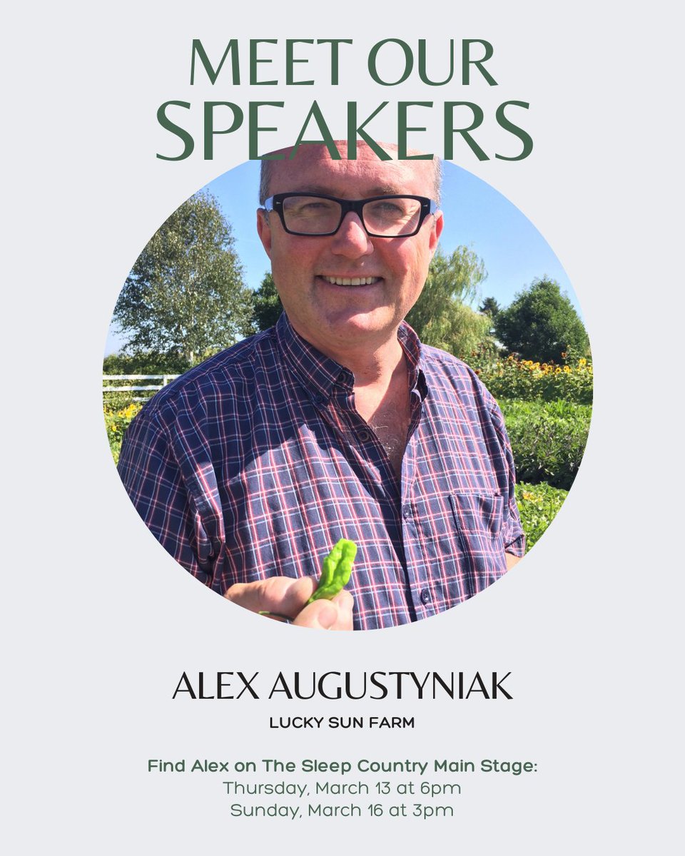 Catch our experts on The <a href="/SleepCountryCA/">Sleep Country Canada</a> Main Stage Stage, presented by <a href="/homenetworkca/">Home Network</a> and the <a href="/VancouverSun/">The Vancouver Sun</a>. Furniture provided by Q Living.

- Graeme Huguet of <a href="/MyHouseDB/">MyHouse Design/Build/Team</a> 
- Alex Augustyniak of Lucky Sun Farm

#VANHomeShow