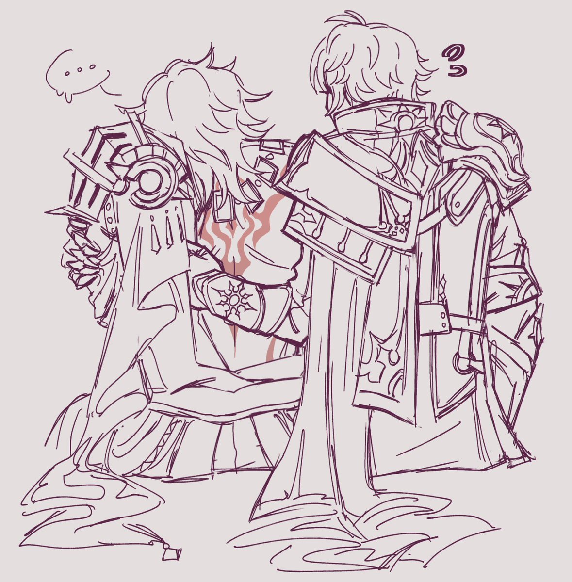 im kinda embarrassed to post this but im trying to force myself out of artblock #mydei #phainon #phaidei