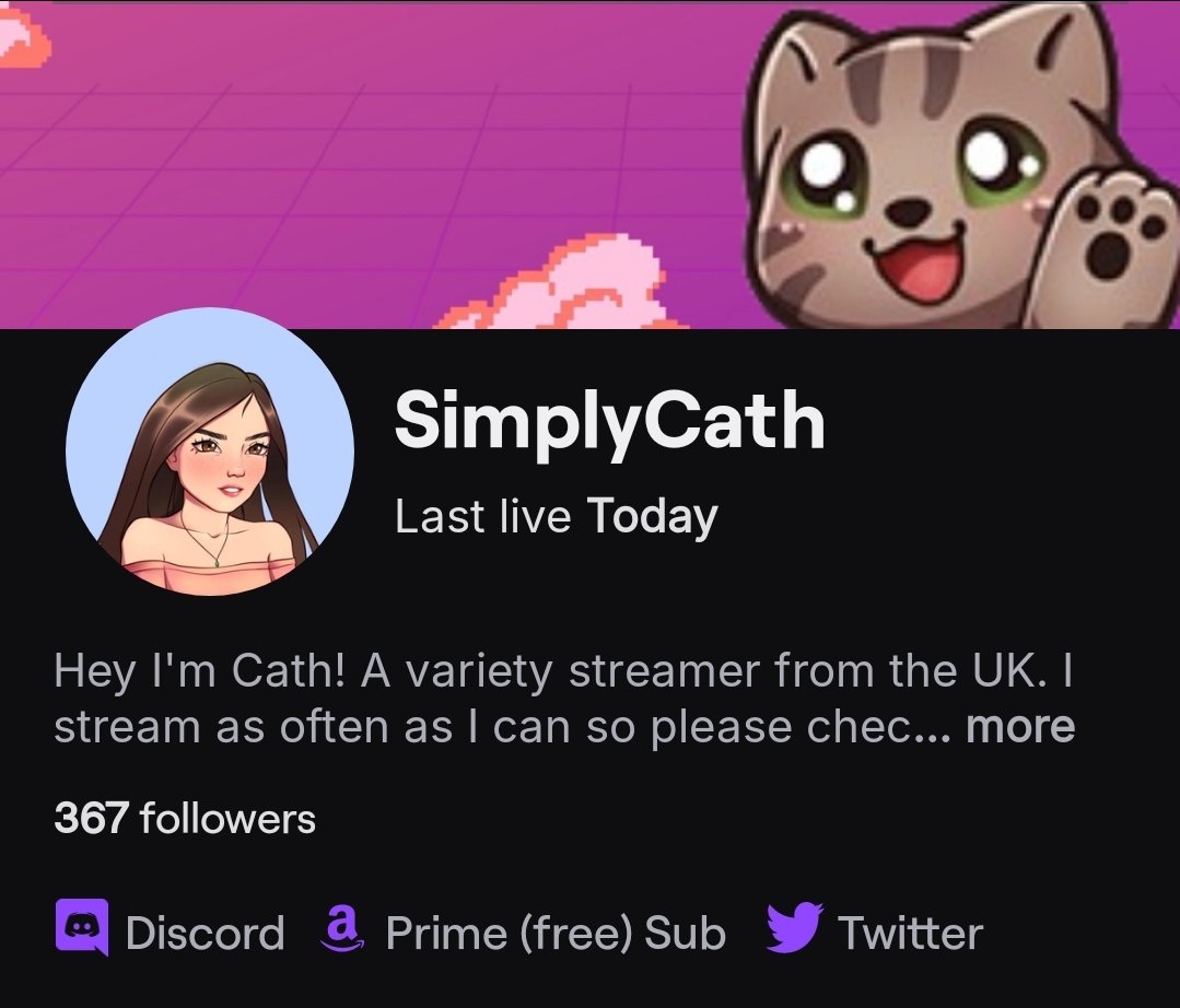 SSimplyCath's tweet photo. I'm making it my goal to reach 400 Twitch followers by my birthday, June 26th!

Only 33 to go! 😊

https://t.co/MuJFaU5E9O https://t.co/drk7RG84Je