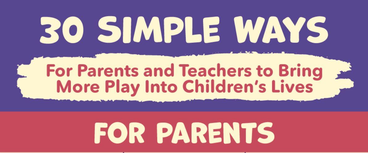 We're all busy, so it can be challenging to keep play alive in our household and classroom dynamics!

Here are 30 simple and easy ways to make it happen: buff.ly/Ffzx4Oe 

#Playmatters #Teaching #Parenting