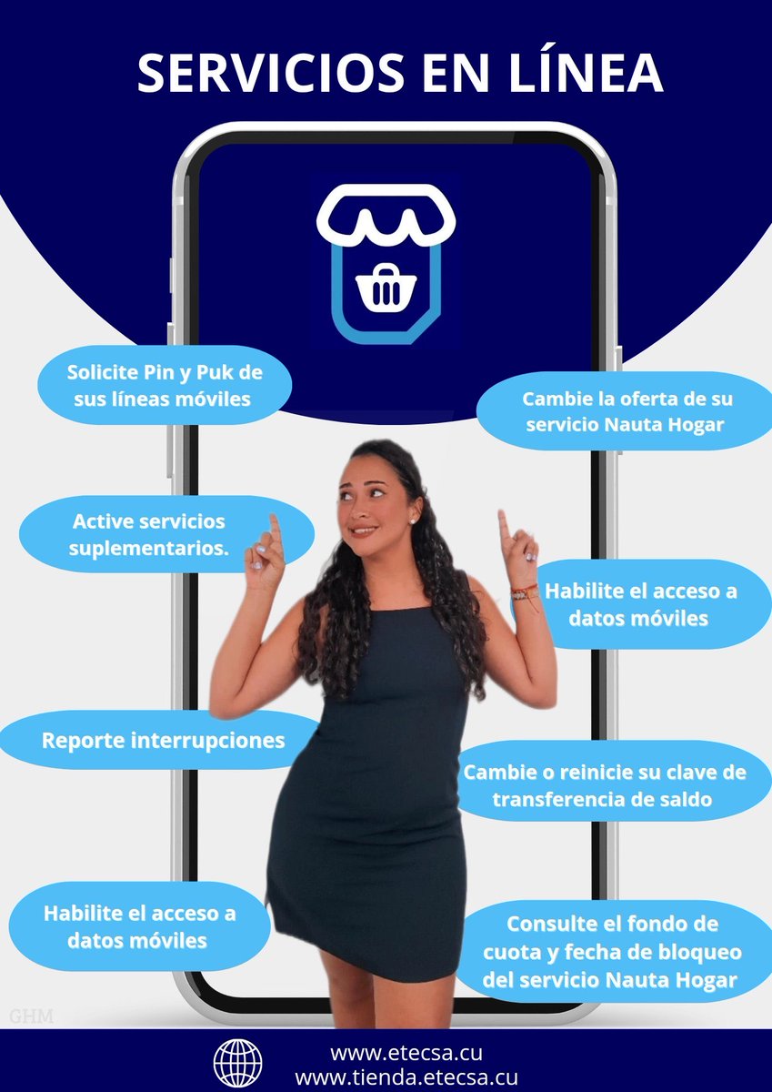 #ServiciosEnLínea 
#Autogestión
#EtecsaTeAcompaña