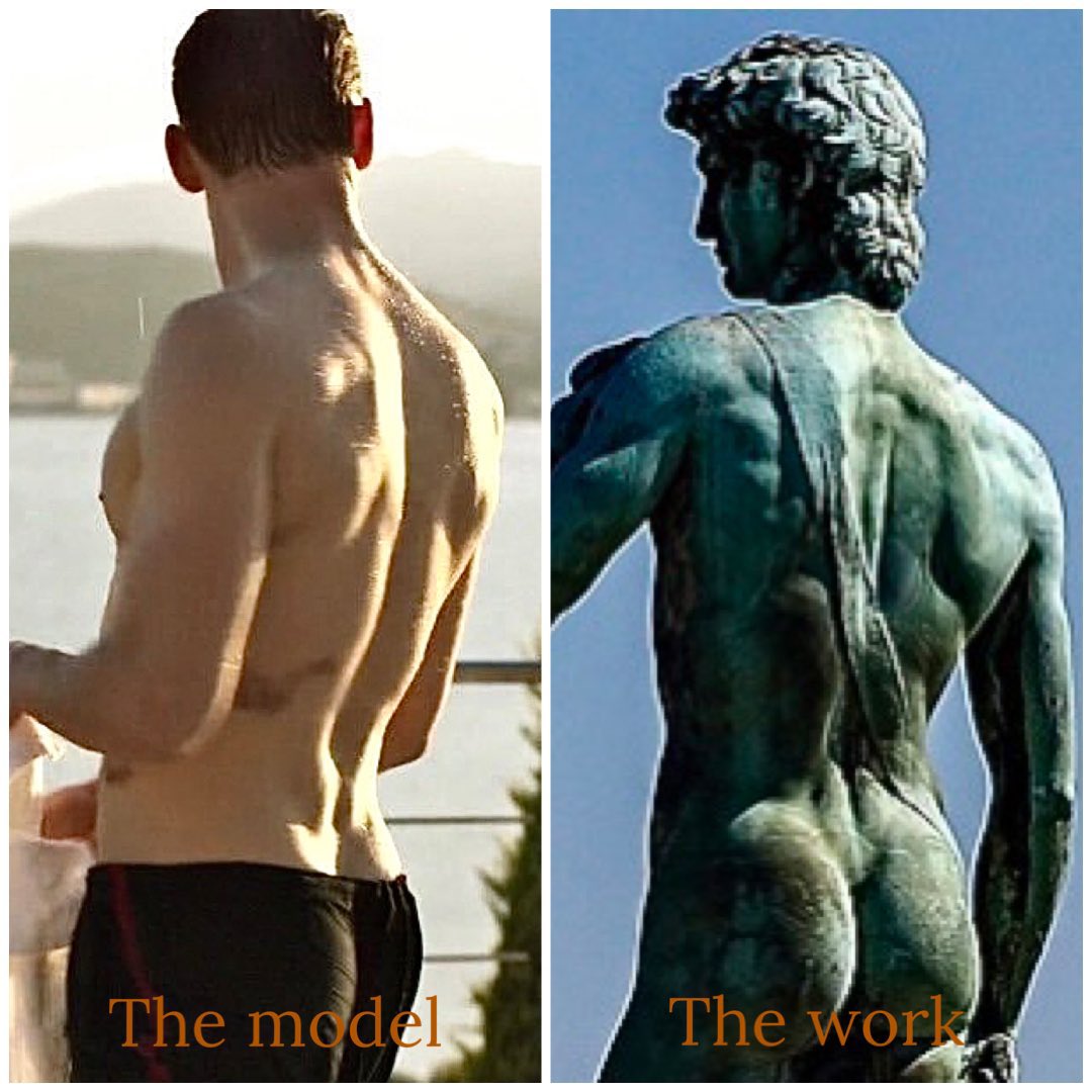 MilicaPloca's tweet image. #ManagerMonday  😋 'The Model' twice and 'The Work' once. 🔥⚡️🔥
#TomHiddleston #JonathanPine #MichelangelosDavid