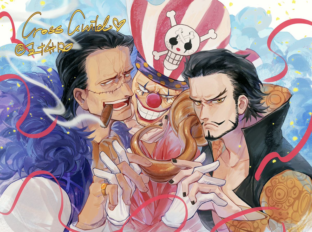 #ONEPIECE #crossguild #Mihawk #Buggy #sircrocodile
