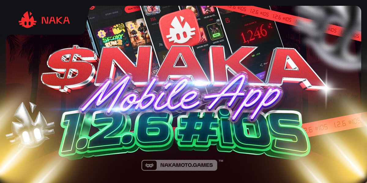 NakamotoGames's tweet photo. 🚀 And we’re LIVE! The $NAKA Mobile App 1.2.6 for iOS has just dropped! 📲

At Nakamoto Games, delivery never stops – every single day, we push boundaries to enhance the ultimate gaming experience.

🔥 What’s new?

✅ Bug Fixes & Performance Upgrades for smoother gameplay.

✅ Refined #Free2Earn Leaderboard – now displaying only relevant modes.

✅ New Notification Badges for claims and app bar alerts.

#BUIDL #Play2Earn