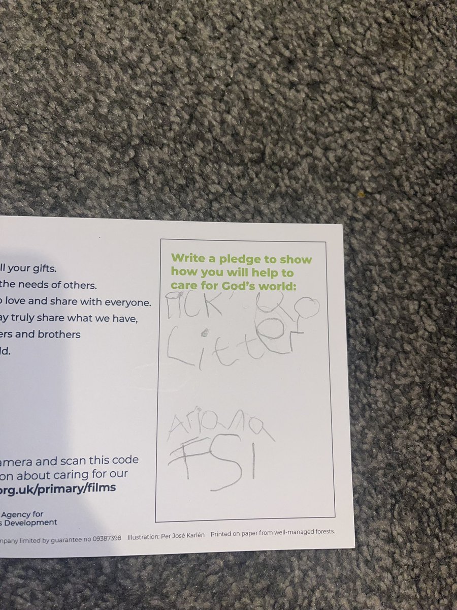 jade_smith17's tweet photo. Ariana brought home the Lenten Bag tonight. She laid it all out &amp; shared the Bible stories with her family &amp; shared her Nursery prayer with us all 🙏 ❤️@stannesrcp #Lent2025 https://t.co/0Ko5nm8kk5