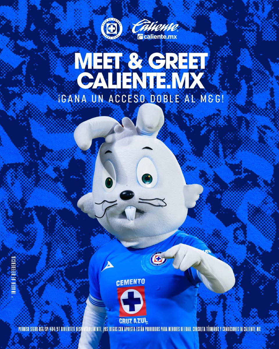 CruzAzul's tweet photo. 🚂 MEET &amp; GREET CELESTE 🚂
 
Gana uno de los 6 pases dobles para el M&amp;G con La Máquina junto a https://t.co/krn7ILtFZX:
 
Haz lo siguiente 👇
1️⃣Dale 🔄 y ❤️ a este post. 
2️⃣Sigue a @calientesports aquí en X📲
3️⃣ Participa en ➡️ https://t.co/tXPYG3KDku https://t.co/lbhSOARqPd