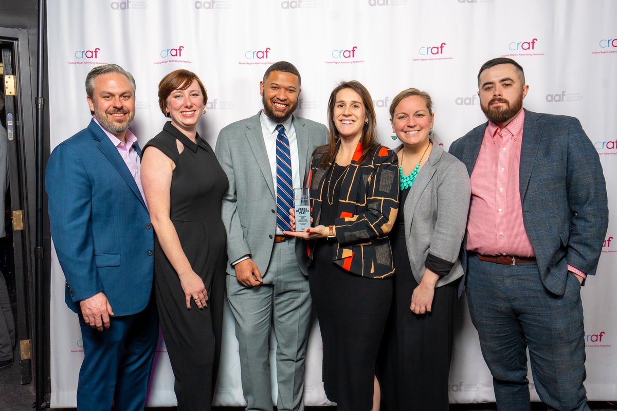 Members of the CPC team had a great time celebrating some of the creative work happening throughout the Capital Region at the 2025 CRAF Addy Awards last month. We're proud to announce that we took home an Addy for our <a href="/Dairy4Good/">dairy4good</a> website design! 🏆 

Congrats to all!🎉