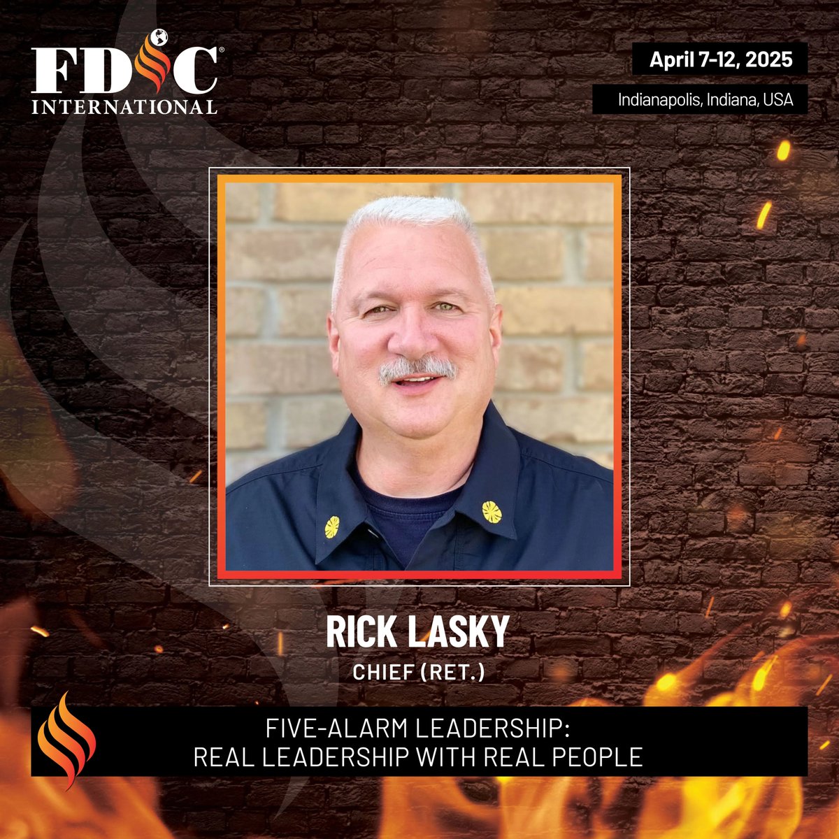 Hoping to see you in Indy next month!!
4-hour workshop
“Five Alarm Leadership: Real Leadership with Real People”
Myself and Chief John Salka
Monday, April 7, 2025
1:30 p.m. - 5:30 p.m.
**Need to pre-register**
<a href="/chiefsalka/">John J. Salka, Jr.</a> <a href="/FDICevent/">FDIC International</a> #FDIC2025