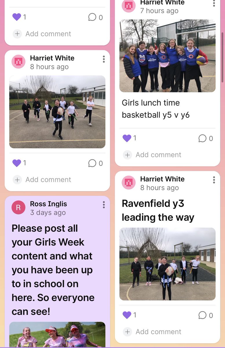 rotherhamgames's tweet photo. WOW! π€©
Weβve already had some great content on our Padlet ππ» Including whatβs been going on Girlsβ Week Day 1 as well as the build up last week ππ»π§π½π±π»ββοΈ
If you have done any girls interventions then please feel free to add here ππ»
https://t.co/aWmXHcVNhY
#RotherhamGirlsWeek https://t.co/4mEvjLt270