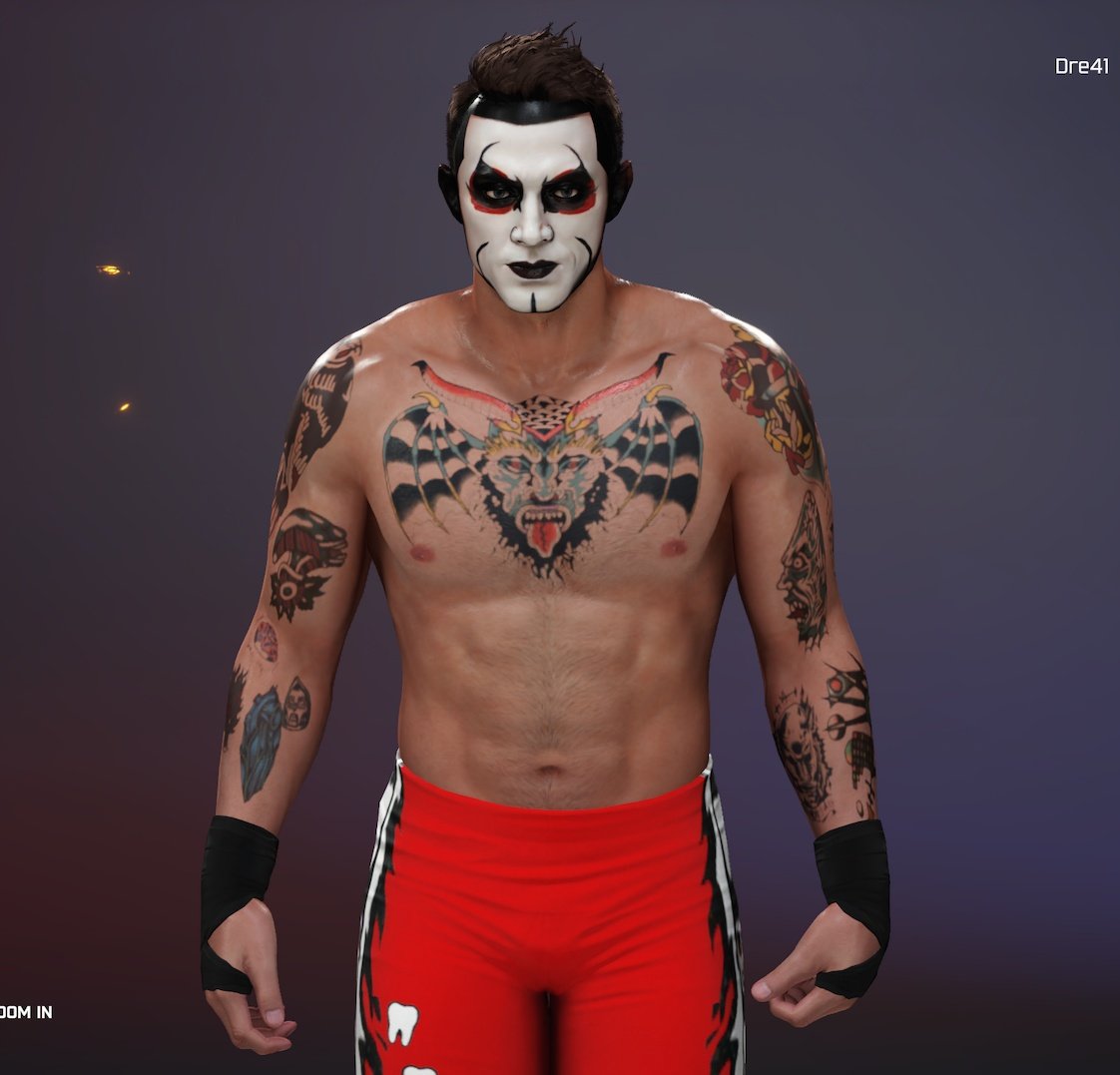 Available for download on current gen #WWE2K25 #Danhausen #Dre41Creations tags: Dre41, Danhausen, AEWROH.
